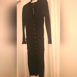 J Crew - New With Tags - Size M - Black Button Down Sweater Dress